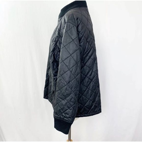 Madewell Session Jacket Large Black Coat Bomber - Picture 5 of 8